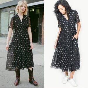 Sandy Liang Picasso Daisy Shirtdress Dress in Size 6